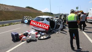 Kuzey Marmara Otoyolu’nda feci kaza: 1’i ağır 5 yaralı