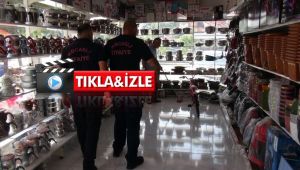 Mağazaya giren 1 buçuk metrelik yılan korkuttu