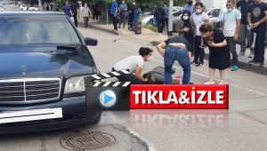 Otomobilin çarptığı kadın ağır yaralandı