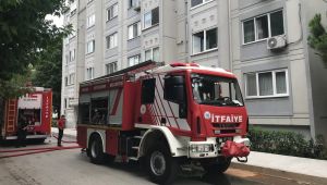 5 katlı binada çıkan yangında hastanelik oldu