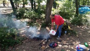 A Takımı ekipleri, ateş yakan piknikçileri uyardı
