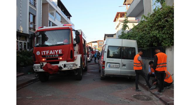Yangını söndürmek isterken dumandan etkilendi