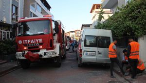 Yangını söndürmek isterken dumandan etkilendi