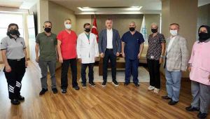 Başkan Büyükakın, sağlık çalışanlarını konuk etti