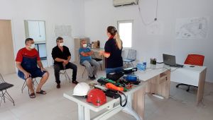 Büyükşehir personeline ‘yüksekte güvenli çalışma’ eğitimi verildi