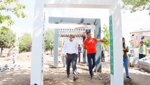 Cevher Dudayev Parkı’nda son dokunuşlar