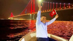 Denizde; Fener alaylı 30 Ağustos kutlaması 