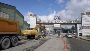 Gebze Oto Sanayi'de üstyapı çalışması!