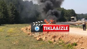 Gittikleri yaylada otomobilleri alev alev yandı