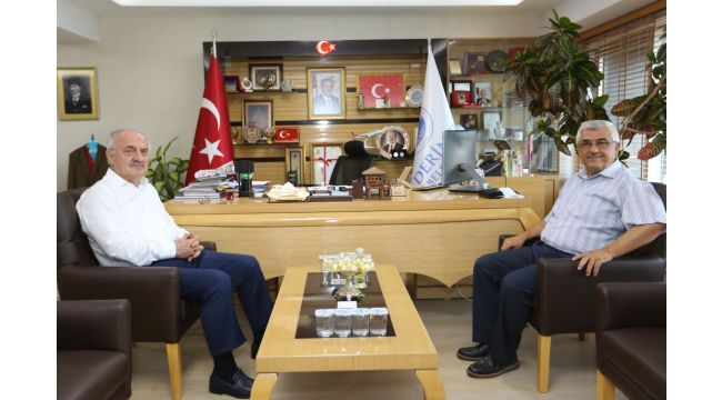 Kaymakam Aksak’tan Başkan Aygün’e Veda Ziyareti