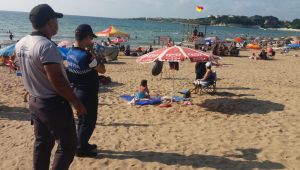 Kocaeli Zabıtası plajlarda görev başında