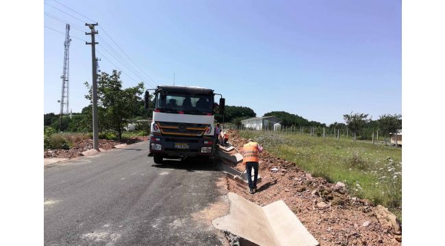 Körfez köy içi yolu daha güvenli olacak