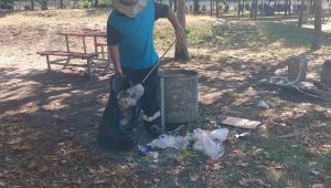 Mesire yerleri ve yeşil alanlarda temizlik çalışması