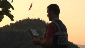 Ormanlık alanlar drone ile denetleniyor