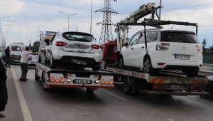 Pikniğe giderken zincirleme kazaya karıştılar