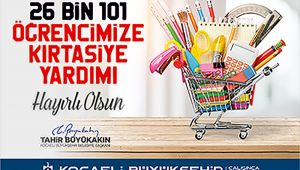 26 bin öğrenciye 4 milyonluk kırtasiye desteği