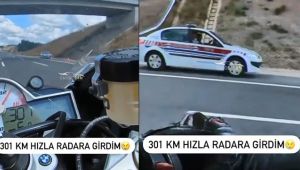 301 km hızla radara girince 1339 TL ceza yedi