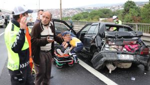 9 araç birbirine girdi, TEM Otoyolu kilitlendi!