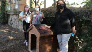 Çocukların hayvan sevgisine belediyeden kulübe desteği