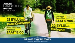 Derince’de Hareketlilik Haftası etkinlikleri