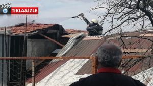 Gebze’de söndürülmeyen sigara çatıyı yaktı