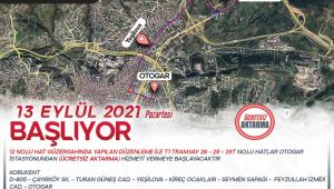  Hat 12’de ücretsiz aktarmalı ulaşım