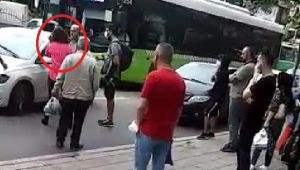 Kadın sürücü, hemcinsine dehşeti yaşattı