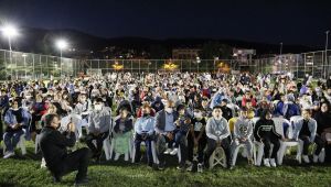 Körfez'de çocuklar film gecesinde eğlendi