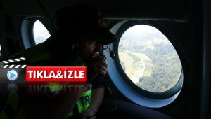 Kural ihlali yapan sürücülere havadan ceza yağdı