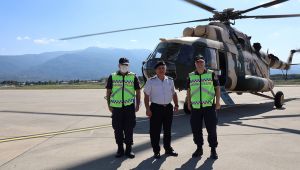 Kuzey Marmara Otoyolu helikopterle denetleniyor