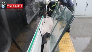 Tramvay ile durak arasında can pazarı