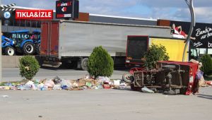 Akaryakıt istasyonundaki feci kaza kamerada