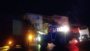 Çayırova'da baca yangını