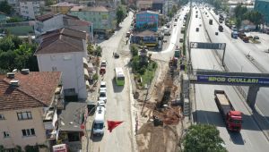 Dilovası girişindeki altyapı çalışmasında sona geliniyor