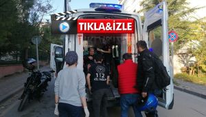 Gebze'de hafif ticari araç ile motosiklet çarpıştı