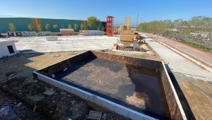 İtfaiye'nin yeni binasında hummalı çalışma