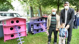 Kartepe'ye kedi evleri