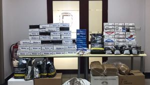 Kocaeli’de binlerce kilogram tütün ve makaron ele geçirildi
