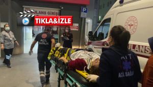 Motosikletli kuryenin çarptığı genç kadın yaralandı