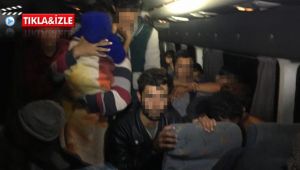 TEM'de durdurulan minibüsten 40 düzensiz göçmen çıktı