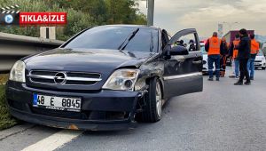 Alkollü sürücü Dilovası TEM’de bariyere çaptı!