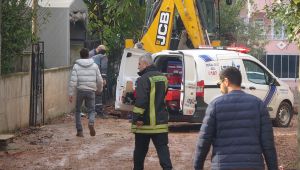 Alt yapı çalışmaları sırasında doğalgaz borusu delindi