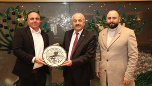 Altun ve Oğuz Başkan Büyükgöz’e konuk oldu
