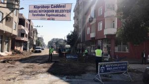 İzmit Köprübaşı Caddesi yenileniyor