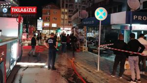Kebap dükkanı alev alev yandı, 2 kişi hastanelik oldu