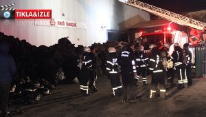 Kocaeli'de kauçuk fabrikasında yangın