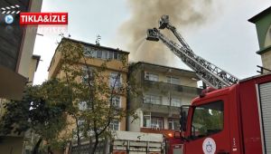 Ocakta unutulan yemek çatı katını alev alev yaktı