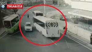 Öğrenci servisi kazasının görüntüleri ortaya çıktı