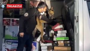 TEM'de narkotik köpeği Nitro kaçakları yakaladı