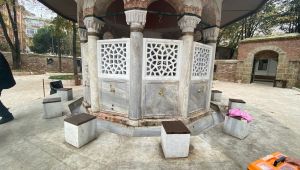 Yeni Cuma Camii’nin çalınan musluklarını Büyükşehir yeniledi